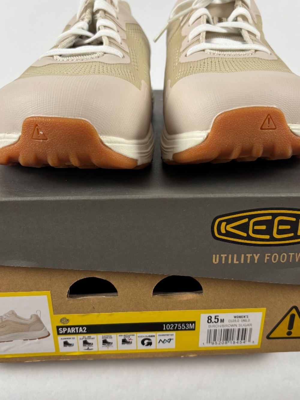 KEEN, Utility, Sparta 2, Industrial, Work Shoes Women's Cream Alloy Toe Size 8.5 - Picture 12 of 13